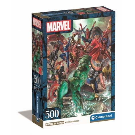 Puzzle 500 elementów Compact The Avengers