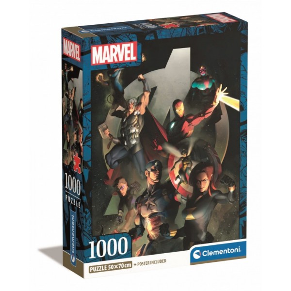 Puzzle 1000 elementów Compact Marvel The ...