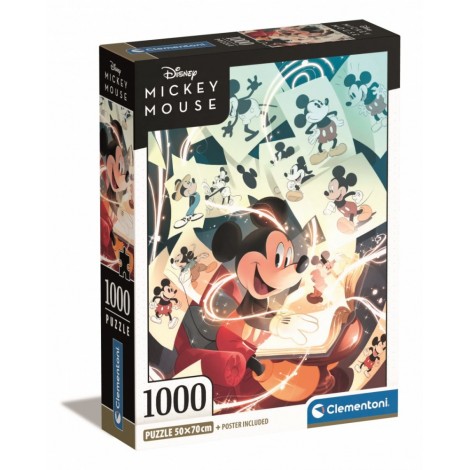 Puzzle 1000 elementów Compact Mickey Mouse Celebration