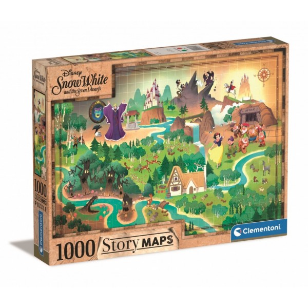 Puzzle 1000 elementów Story Maps Królewna ...