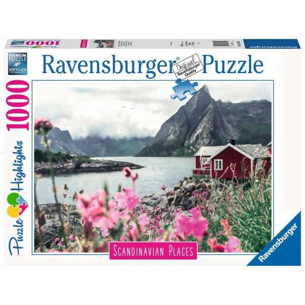 Puzzle 1000 elementów Skandynawskie Domek