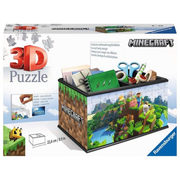 Puzzle 216 elementów 3D Szkatułka Minecraft