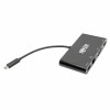 Wieloportowy adapter USB-C 4K HDMI, VGA, USB-A, GbE, HDCP U444-06N-HV4GUB Czarny