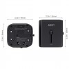 AUKEY PA-TA01 Universal Travel Adapter Charger with USB-C & USB-A UK USA EU AUS CHN 150 Countries