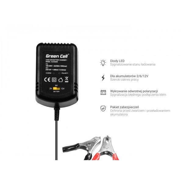 Green Cell ACAGM05 vehicle battery charger ...