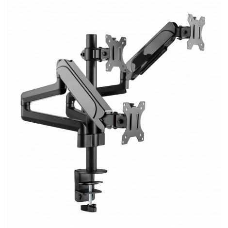 Gembird MA-DA3-01 Desk mounted adjustable mounting arm for 3 monitors (full-motion), 17”-27”, up to 7 kg