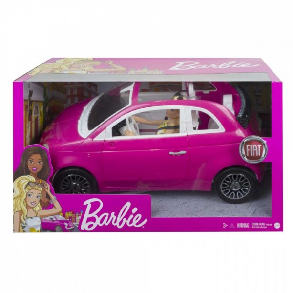 Lalka Barbie + Samochód Fiat 500 ...