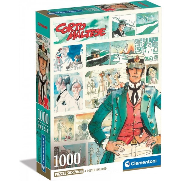 Puzzle 1000 elementów Compact Corto Maltese