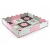 Mata piankowa puzzle Jolly Pink Grey