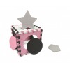 Mata piankowa puzzle Jolly Pink Grey