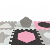 Mata piankowa puzzle Jolly Pink Grey