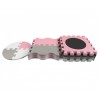 Mata piankowa puzzle Jolly Pink Grey