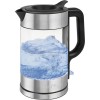 ProfiCook PC-WKS 1322 G electric kettle 1.7 L 2200 W Silver, Black, Transparent
