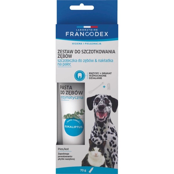 FRANCODEX Toothbrush and toothpaste for dog ...