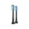 Philips | Interchangeable Sonic Toothbrush Heads | HX9042/33 Sonicare C3 Premium Plaque Defence | Heads | For adults and children | Number of brush heads included 2 | Number of teeth brushing modes Does not apply | Sonic technology | Black