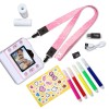 FLASH PINK  INSTANT CAMERA WITH THERMAL PRINTER FOR CHILDREN