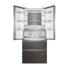 Haier FD 83 Serie 7 HB18FGSAAA Fridge-freezer, double-opening 539 l E Silver, Titanium
