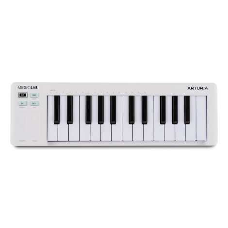 Arturia MicroLab MK3 White - Kompaktowy kontroler MIDI
