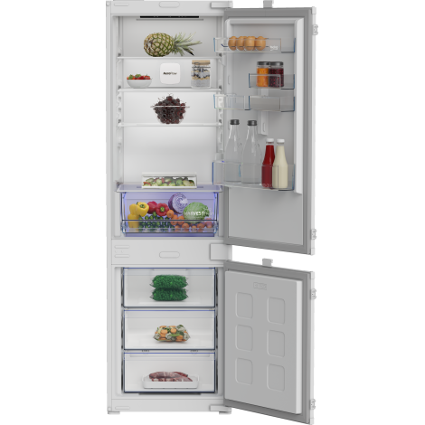 Beko B3BCNA294HS Refrigerator, E, Built-in, Combi, Height 1.775 cm, Fridge 194 L, White | BEKO