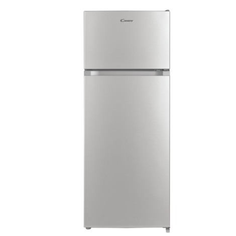 Candy | Refrigerator | CDG1S514ES | Energy efficiency class E | Free standing | Double Door | Height 142.8 cm | Fridge net capacity 170 L | Freezer net capacity 41 L | 41 dB | Silver