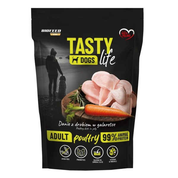 BIOFEED Tasty dog life drób 90% ...