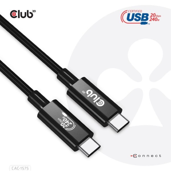 CABLE USB-C TO USB-C 2M/M/M CAC-1575 ...