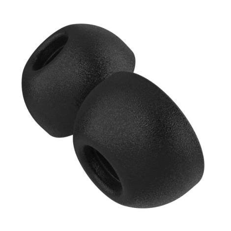 Fixed Plugs Pro, 2 sets, size S | Plugs | Apple | Airpods Pro/Pro 2 | Foam | Black