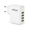 CHARGER USB UNIVERSAL WHITE/4PORT EG-U4AC-02 GEMBIRD