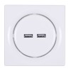 Fibaro Walli N socket-outlet 2x USB White