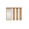 Hanger + mirror PARMA 100x15x.81.5 cm, artisan oak