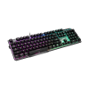 MSI | GK50 Elite | Gaming keyboard | Wired | RGB LED light | US | Black/Silver