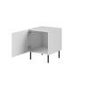 HOLE bedside table 2 pcs. 44x40.5x53.5 cm white matt