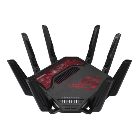 WiFi 7 Tri-band Gaming Router | ROG Rapture GT-BE19000 | 802.11ax | 10/100/1000 Mbit/s | Ethernet LAN (RJ-45) ports 1 | Mesh Support Yes | MU-MiMO Yes | 4G/5G | Antenna type External