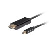 Lanberg USB-C to HDMI Cable, 1 m 4K/60Hz, Black | Lanberg | USB-C to HDMI Cable | Black | 1 m