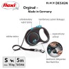 Flexi Automatic leash Black Design S 5 m, Blue