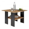 MODERNA Table 60x60x45 cm Artisan Oak/Black