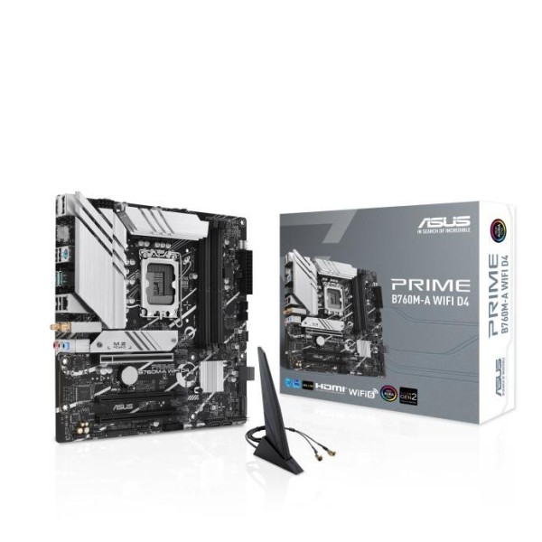 Mainboard|ASUS|Intel B760 Express|LGA1700|Micro-ATX|Memory DDR4|Memory slots 4|3xPCI-Express ...