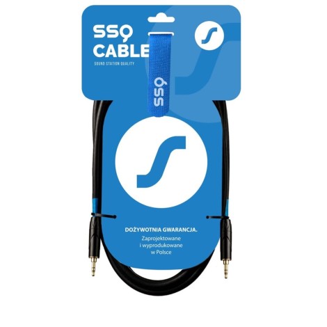 SSQ MIMI2 SS-1425 Cable Mini Jack Stereo 3,5 mm - Mini Jack Stereo 3,5 mm 2 m Black