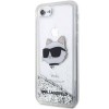 Karl Lagerfeld KLHCI8LNCHCS iPhone 7/8/ SE 2020 / SE 2022 silver/silver hardcase Glitter Choupette Head | Karl Lagerfeld