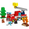 LEGO DUPLO TOWN 10473 Wóz strażacki z wężem i strażakiem