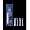 Oral-B | Replaceable toothbrush heads | EB18-4 3D White Pro | Heads | For adults | Number of brush heads included 4 | White