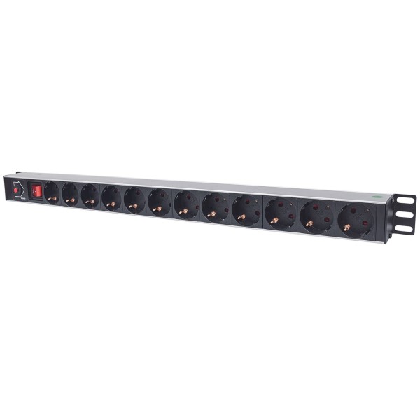 Intellinet Vertical Rackmount 12-Way Power Strip ...