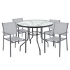 Garden table with glass top JUPITER 90cm