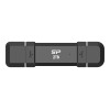 Silicon Power Portable External SSD | DS72 | 250 GB | USB Type-A and USB Type-C 3.2 Gen 2 | Black