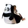 Sako bag pouffe Panda black and white L 105 x 80 cm