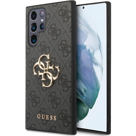 Guess GUHCS24L4GMGGR S24 Ultra S928black hardcase 4G Big Metal Logo | GUESS