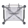 Shower chair with backrest and armrests