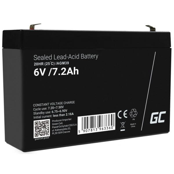 Green Cell AGM39 industrial rechargeable battery ...