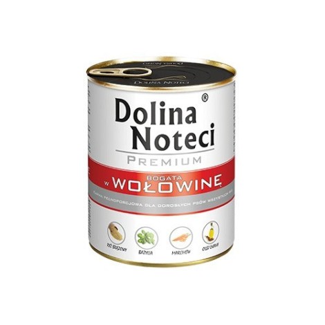 DOLINA NOTECI Premium rich in beef - wet dog food - 800g