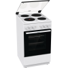 Gorenje Cooker | GE5A21WH | Hob type Electric | Oven type Electric | White | Width 50 cm | Grilling | Depth 59.4 cm | 68 L